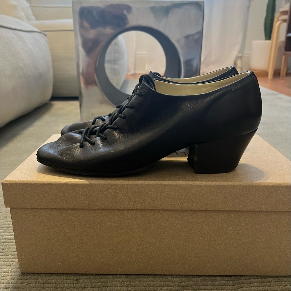 Lemaire Heeled Leather Derby Shoes - sz 39